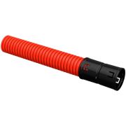 Труба гофрированная двустенная ПНД гибкая d50мм красн. (уп.25м) ELASTA IEK