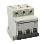 Выключатель автоматический трехполюсный 25А C ВА47-29 GENERICA 4.5кА