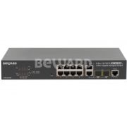 Коммутатор STW-822HP Управляемый, 8 портов 10/100 Мбит/с (все с поддержкой High PoE) + 2 комбо порта