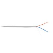 Кабель EC-UU002-5-PVC-GY NETLAN U/UTP 2 пары, Кат.5e, внутренний, PVC нг(B), серый, 305м