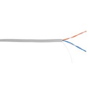 КабельEC-UU002-5-PVC-GY-1 NETLAN U/UTP 2 пары, Кат.5e, внутренний, PVC нг(B), серый, 100м