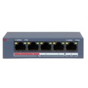 Коммутатор DS-S504P(B) сетевой неуправляемый 5 (4 PoE) 10/100M RJ45