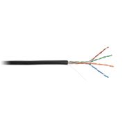 Кабель EC-UU004-5E-PE-BK NETLAN U/UTP 4 пары, Кат.5e внешний, PE до -40C, черный, 305м