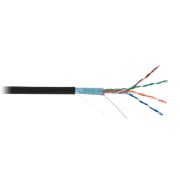 Кабель EC-UF004-5E-PE-BK NETLAN F/UTP Экран, 4 пары, Кат.5e, внешний, PE до -40C, черный, 305м