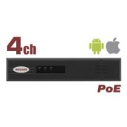 Видеорегистратор BK0104H2-P4 До 4 IP-каналов со звуком, 4xPoE, до 40 Мбит/с, 3072x2048 (6 Мп)