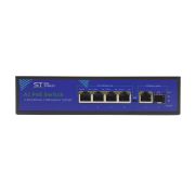 Коммутатор ST-S42POE (4G/1G/1S/65W/А) PRO (версия 2), Switch POE 4-х портовый
