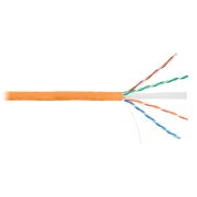 Кабель NKL 4140C-OR NIKOLAN U/UTP 4 пары, Кат.6 (Класс E), тест по ISO/IEC, 250МГц, одножильный
