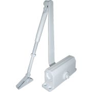 Доводчик E-603D (белый) для дверей весом до 75 кг, двухскоростной, фиксация открытого положения