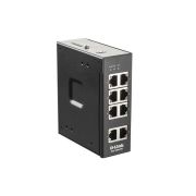 Коммутатор DIS-100G-8W/A1A Промышленный неуправляемый коммутатор гигабитный 8 портовый, 8 портов