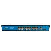 Коммутатор ST-S240POE (2G/2S/300W/А) PRO (версия 4) 24-х портовый