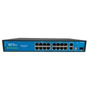Коммутатор ST-S165POE (2G/1S/250W/A)PRO (версия 2) 16-ти портовый