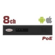 Видеорегистратор BK0108H2-P8 До 8 IP-каналов со звуком, 8xPoE, H.265/Н.264, до 80 Мбит/с, 3840x2160