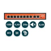 Коммутатор WI-PS210G v2 неуправляемый 8 PoE портов 100Base-TX + 2 1000Base-T