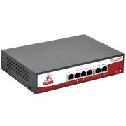 Коммутатор SR-PS0420FBL сетевой с РоЕ Fast Ethernet 6 портовый; 4 порта POE 10/100Mbps