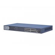 Коммутатор DS-3E0518P-E неуправляемый, 16 портов PoE; 1 порт Ethernet; 1 SFP