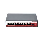 Коммутатор SR-PS0821GBL сетевой с РоЕ Fast Ethernet 10 портовый; 8 портов POE 10/100Mbps